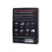 Фиолетовый набор БДСМ «Накажи меня нежно» с карточками - Штучки-дрючки - купить с доставкой во Владикавказе