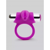 Лиловое виброкольцо с пультом ДУ Remote Control Cock Ring - Happy Rabbit - во Владикавказе купить с доставкой