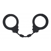 Черные силиконовые наручники Suppression - Lola Games - купить с доставкой во Владикавказе