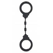 Черные силиконовые наручники Suppression - Lola Games - купить с доставкой во Владикавказе