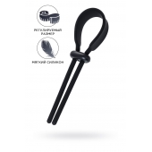 Черное эрекционное лассо на пенис Keb - A-toys - во Владикавказе купить с доставкой