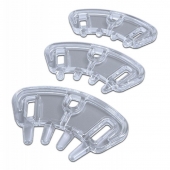 Набор из 3 проставок с шипами для поясов верности Pubic Enemy от MyStim - MyStim - купить с доставкой во Владикавказе