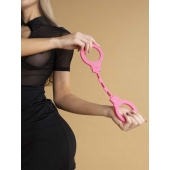 Розовые силиконовые наручники - Le Frivole - купить с доставкой во Владикавказе