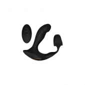 Черный вибромассажер простаты с эрекционным кольцом Strapped   Tapped - Zero Tolerance - во Владикавказе купить с доставкой