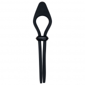 Черное эрекционное лассо с вибропулей Black Tie Affair - Zero Tolerance - во Владикавказе купить с доставкой