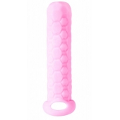 Розовый фаллоудлинитель Homme Long - 13,5 см. - Lola Games - во Владикавказе купить с доставкой