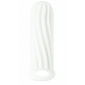 Белый фаллоудлинитель Homme Wide - 13 см. - Lola Games - во Владикавказе купить с доставкой