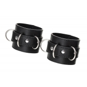Черные наручники Anonymo на сцепке - ToyFa - купить с доставкой во Владикавказе