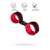 Красно-черные велюровые оковы Anonymo - ToyFa - купить с доставкой во Владикавказе