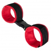 Красно-черные велюровые оковы Anonymo - ToyFa - купить с доставкой во Владикавказе