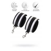 Серебристо-черные наручники Anonymo - ToyFa - купить с доставкой во Владикавказе