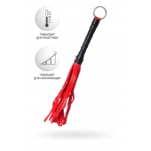 Красно-черный флоггер Anonymo - 28 см. - ToyFa - купить с доставкой во Владикавказе