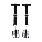 Черно-серебристые фиксаторы для рук на дверь Anonymo - ToyFa - купить с доставкой во Владикавказе