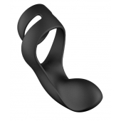 Черное эрекционное кольцо Benedict для стимуляции промежности - Svakom - во Владикавказе купить с доставкой