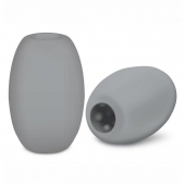 Серый двусторонний мастурбатор MINI BUBBLE - Zolo - во Владикавказе купить с доставкой