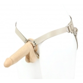 Поясной фаллоимитатор с мошонкой телесного цвета - 18 см. - LOVETOY (А-Полимер) - купить с доставкой во Владикавказе