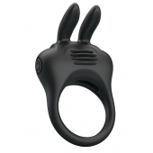 Черное эрекционное кольцо с вибрацией Davion - Baile - во Владикавказе купить с доставкой