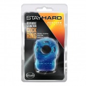 Голубое эрекционное виброкольцо Reusable 5 Function Cock Ring - Blush Novelties - во Владикавказе купить с доставкой