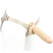 Телесный поясной фаллоимитатор - 22 см. - LOVETOY (А-Полимер) - купить с доставкой во Владикавказе