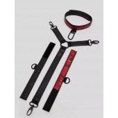 Ошейник с наручниками Reversible Faux Leather Collar and Wrist - Fifty Shades of Grey - купить с доставкой во Владикавказе