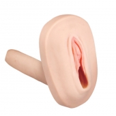 Мастурбатор-вагина с вибрацией и выносным пультом управления REALSTUFF SMOOTH   BALD - Dream Toys - во Владикавказе купить с доставкой