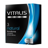 Классические презервативы VITALIS PREMIUM natural - 3 шт. - Vitalis - купить с доставкой во Владикавказе