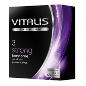 Презервативы с утолщенной стенкой VITALIS PREMIUM strong - 3 шт. - Vitalis - купить с доставкой во Владикавказе