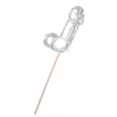 Прозрачный леденец в форме фаллоса со вкусом пина колады - Sosuчki - купить с доставкой во Владикавказе