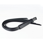 Черная кожаная плеть  Клео  - 60 см. - Sitabella - купить с доставкой во Владикавказе