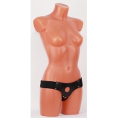Универсальные черные трусики для страпона - БДСМ Арсенал - купить с доставкой во Владикавказе