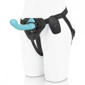 Голубая изогнутая насадка 6in Remote Control Ripple P-Spot G-Spot на черных трусиках - 16 см. - Pegasus - купить с доставкой во Владикавказе