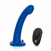 Синяя насадка Remote Control P-Spot G-Spot с черными трусиками - 20 см. - Pegasus - купить с доставкой во Владикавказе