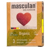 Экологически чистые презервативы Masculan Organic - 3 шт. - Masculan - купить с доставкой во Владикавказе