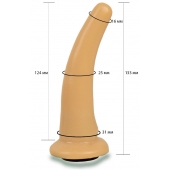 Телесная гладкая насадка Harness - 13,3 см. - LOVETOY (А-Полимер) - купить с доставкой во Владикавказе