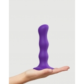 Фиолетовая насадка Strap-On-Me Dildo Geisha Balls size M - Strap-on-me - купить с доставкой во Владикавказе
