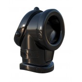 Черная насадка для пениса Cock Pipe with Ball-Stretcher - Pipedream - во Владикавказе купить с доставкой