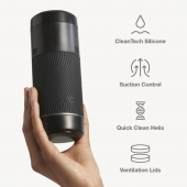 Черный мастурбатор с контролем всасывания Arcwave Pow Stroker - Arcwave - во Владикавказе купить с доставкой