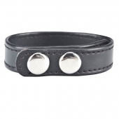 Кольцо на пенис SNAP COCK RING из искусственной кожи на клепках - BlueLine - во Владикавказе купить с доставкой