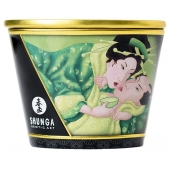 Массажная свеча Exotic Green Tea с ароматом зелёного чая - 170 мл. - Shunga - купить с доставкой во Владикавказе