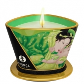 Массажная свеча Exotic Green Tea с ароматом зелёного чая - 170 мл. - Shunga - купить с доставкой во Владикавказе