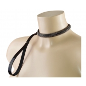 Эффектный сверкающий ошейник с поводком  Гламур - Sitabella - купить с доставкой во Владикавказе