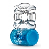 Синее эрекционное виброкольцо Pleaser Rechargeable C-Ring - Blush Novelties - во Владикавказе купить с доставкой