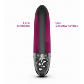 Черный вибратор с электростимуляцией Sleak Freak - 14 см. - MyStim - купить с доставкой во Владикавказе