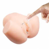 Телесный мастурбатор с 2 тоннелями Dual Vagina and Ass Veronica - Baile - во Владикавказе купить с доставкой