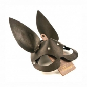 Черная гладкая маска  Зайка  с длинными ушками - Crazy Handmade - купить с доставкой во Владикавказе