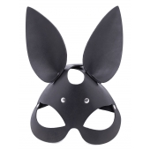Черная гладкая маска  Зайка  с длинными ушками - Crazy Handmade - купить с доставкой во Владикавказе