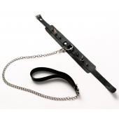 Черный ошейник с шипами и поводком - Crazy Handmade - купить с доставкой во Владикавказе