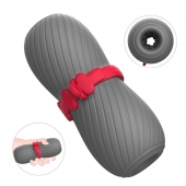 Серый эластичный мастурбатор с утяжкой - S-HANDE - во Владикавказе купить с доставкой