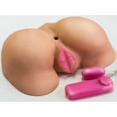 Вибровагина с двумя отверстиями и с выносным пультом - LOVETOY (А-Полимер) - во Владикавказе купить с доставкой