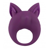 Фиолетовое перезаряжаемое эрекционное кольцо Kitten Kiki - Lola Games - во Владикавказе купить с доставкой